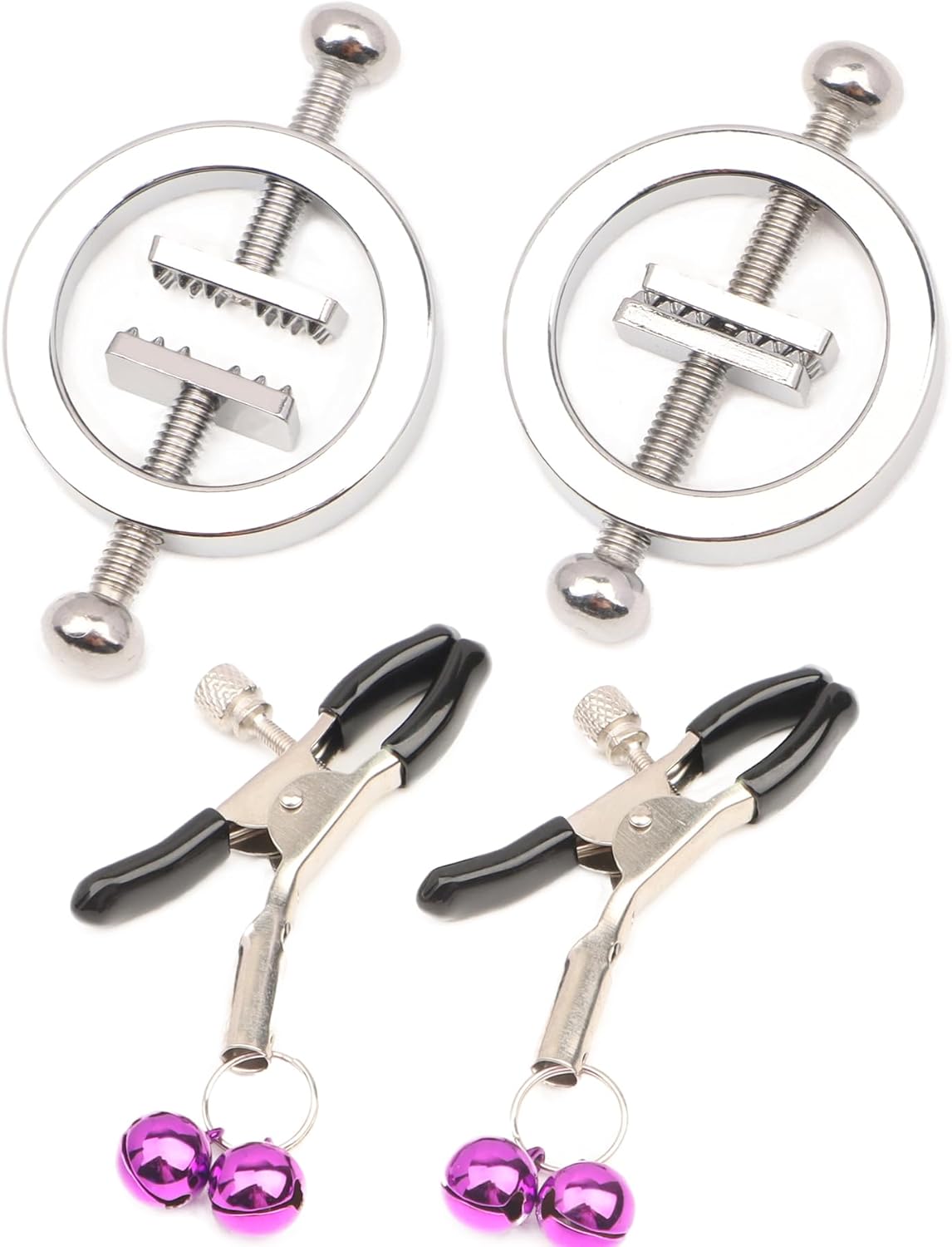 Adjustable Weighted Nipple Clamps for Couples BDSM Stimulation