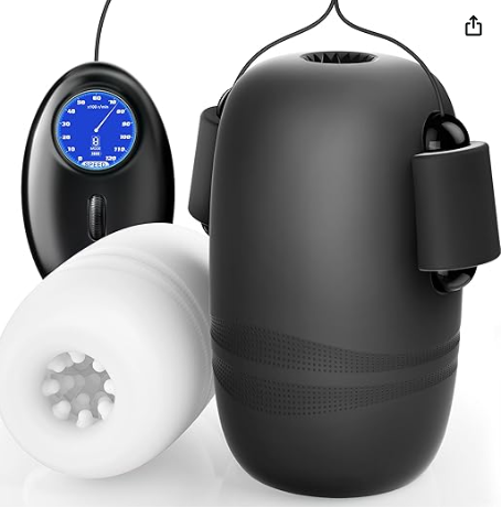 Smart App-Controlled Male Masturbator and Glans Trainer Vibrator