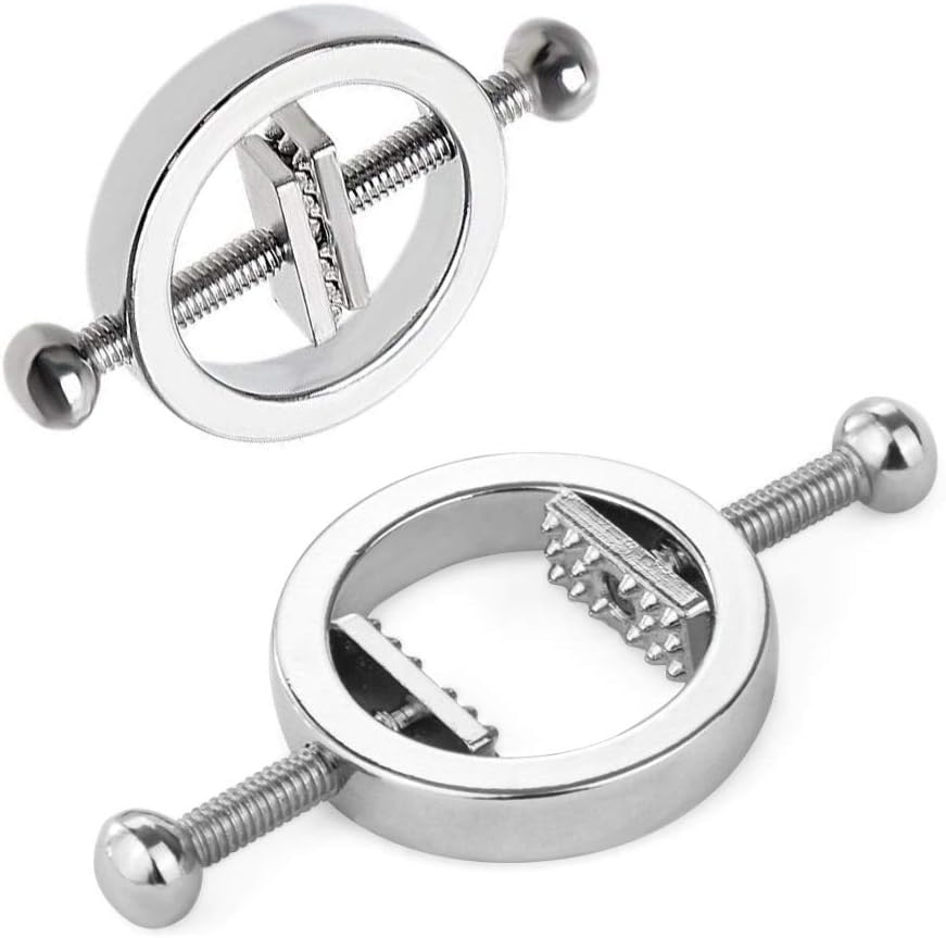 Adjustable Stainless Steel Nipple Clamps for Sensory Play