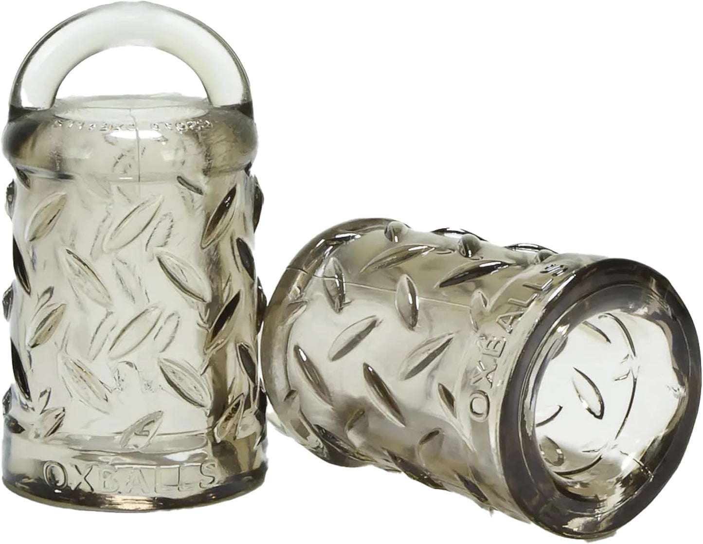 Oxballs FLEXtpr Vacuum Nipple Suction Cups with Tug Handles - Clear