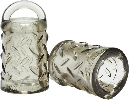 Oxballs FLEXtpr Vacuum Nipple Suction Cups with Tug Handles - Clear