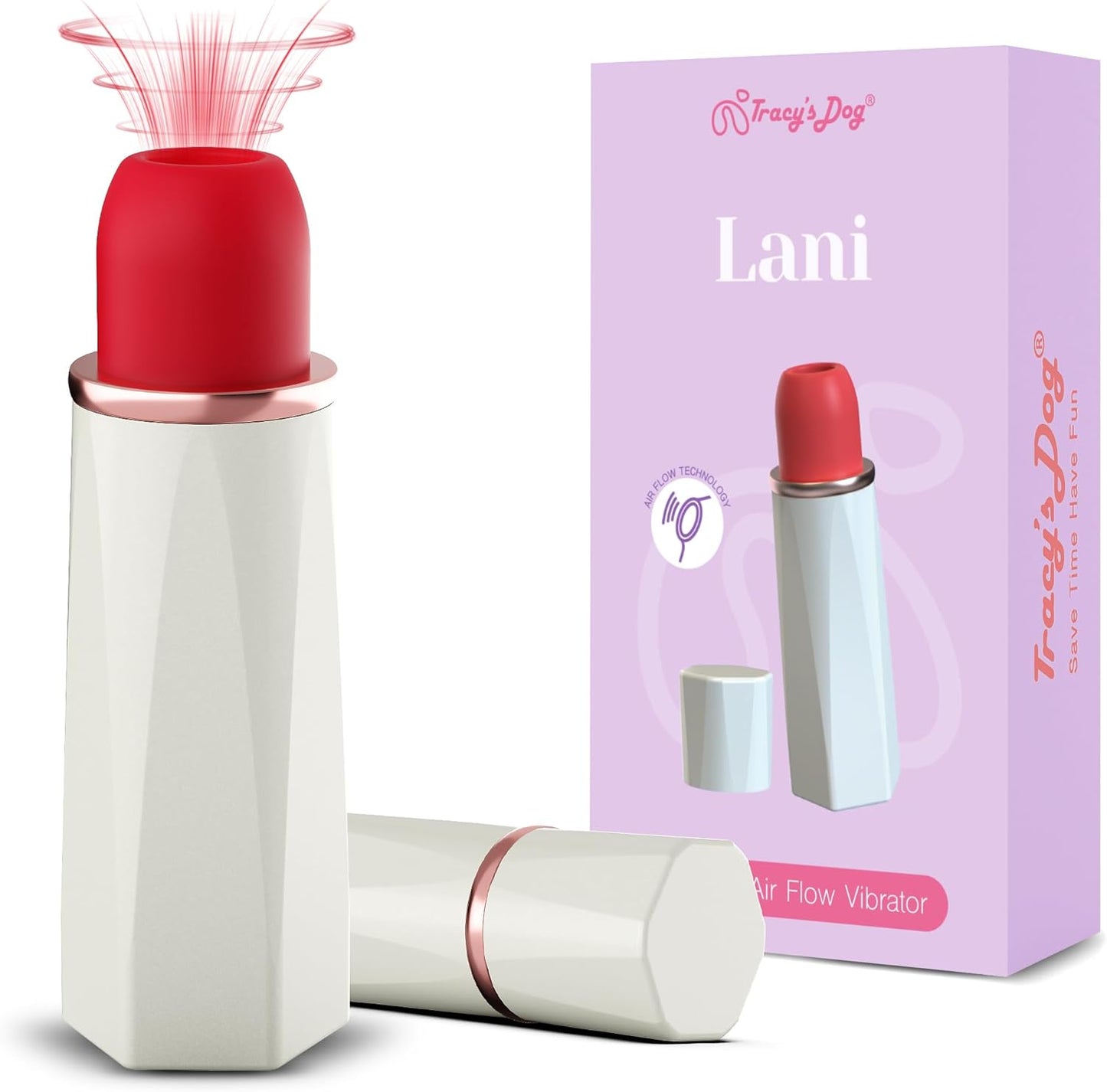 Lani Rose Clitoral Suction Vibrator - 9 Mode Waterproof Rechargeable Stimulator
