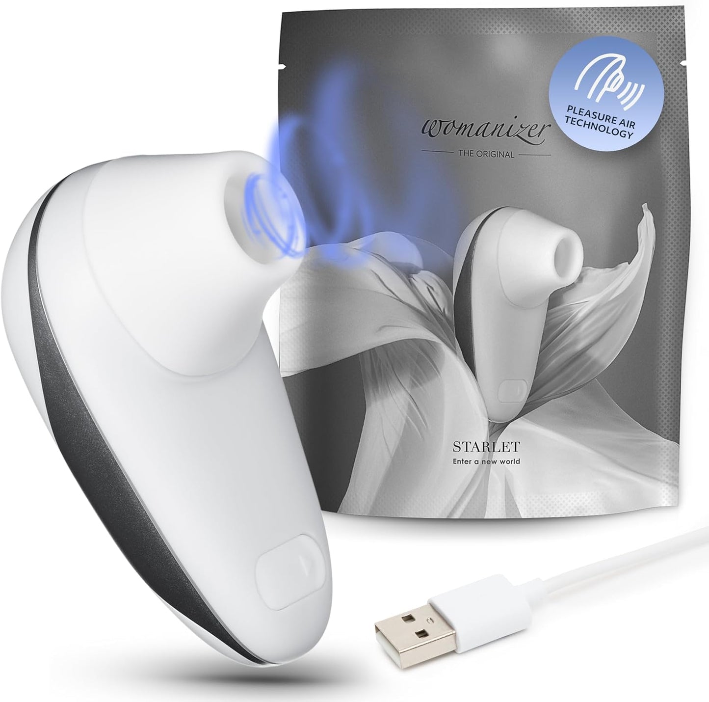 Womanizer Starlet Rechargeable Clitoral Suction Vibrator with 4 Intensity Levels