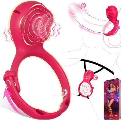 Heart-Shaped Remote-Controlled Wearable Panty Vibrator for Couples